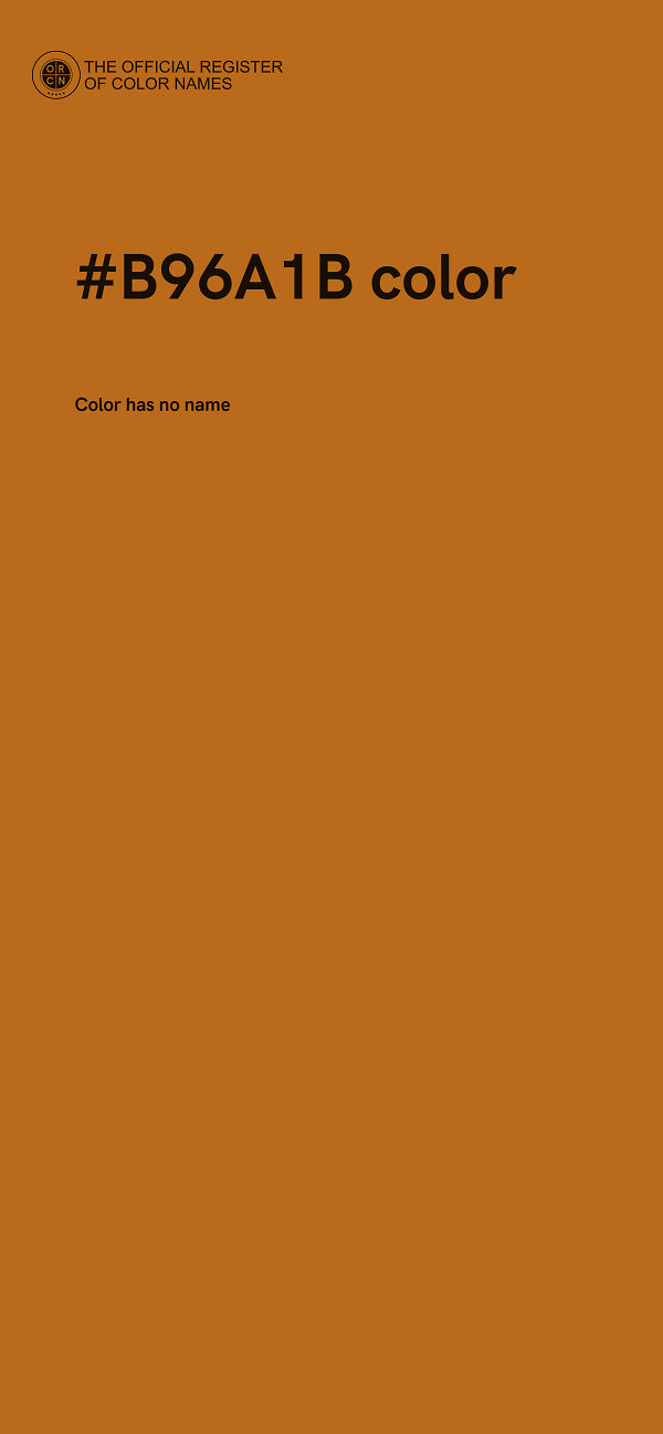 #B96A1B color image