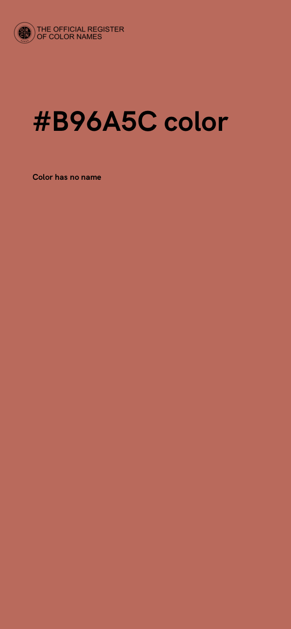 #B96A5C color image