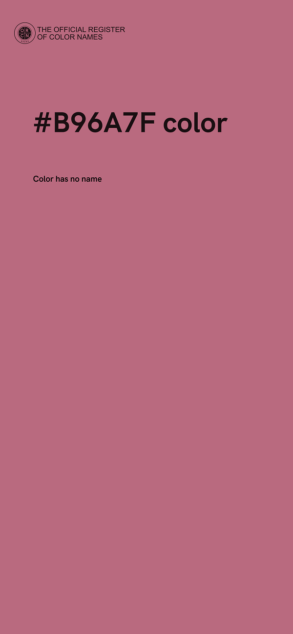 #B96A7F color image