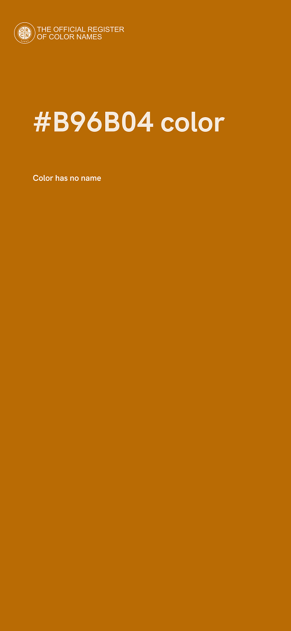 #B96B04 color image