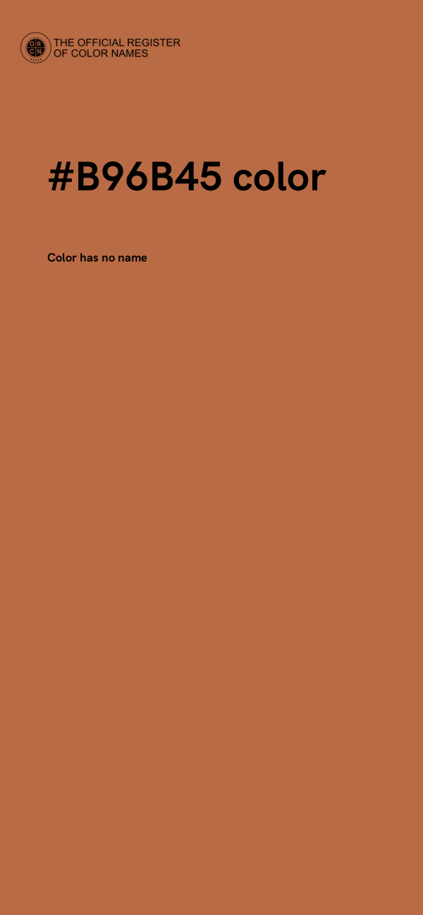 #B96B45 color image