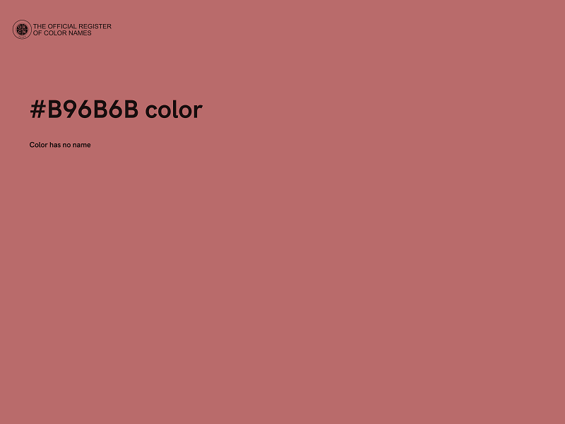 #B96B6B color image