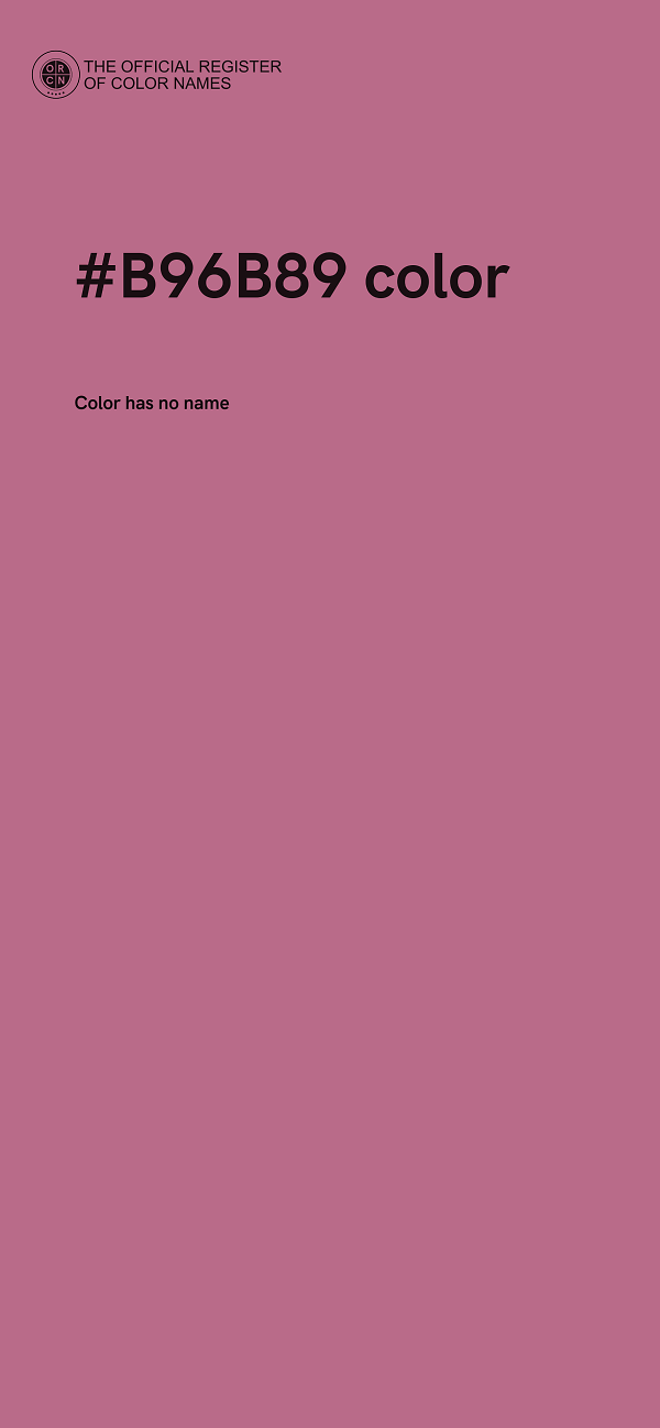 #B96B89 color image