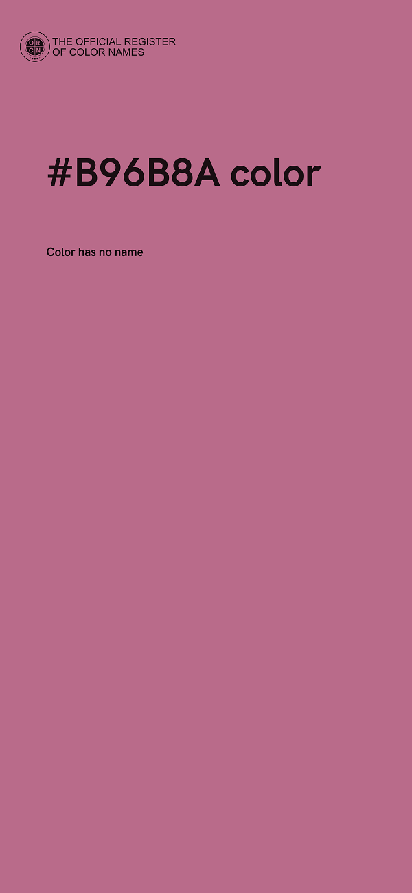 #B96B8A color image