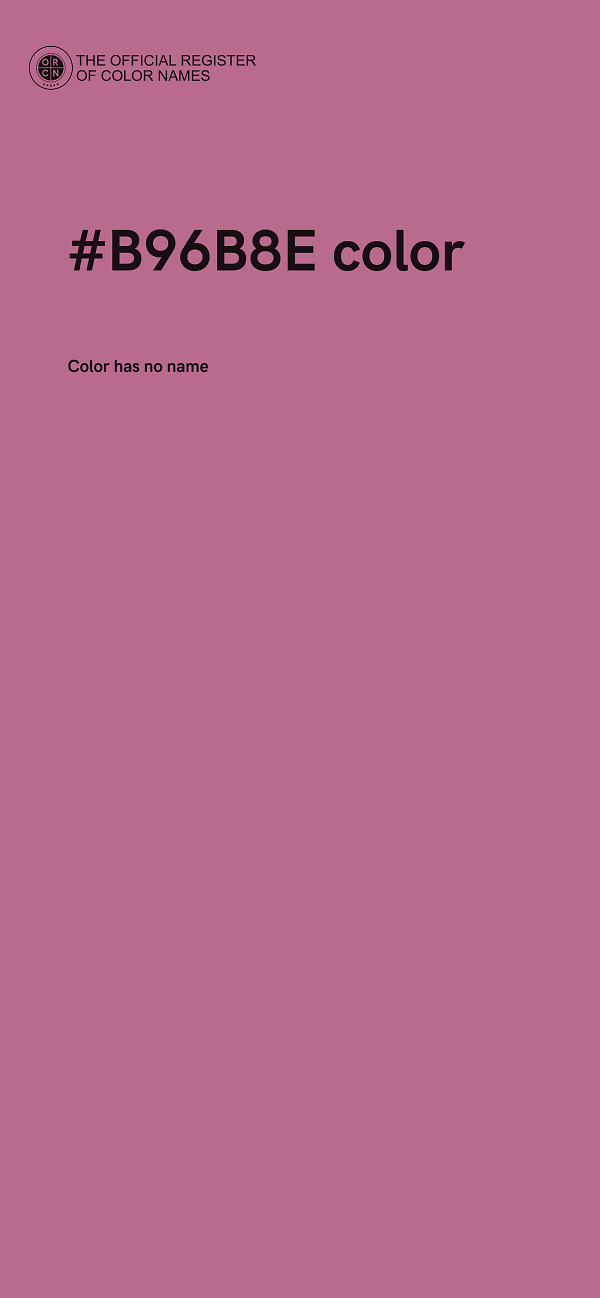 #B96B8E color image