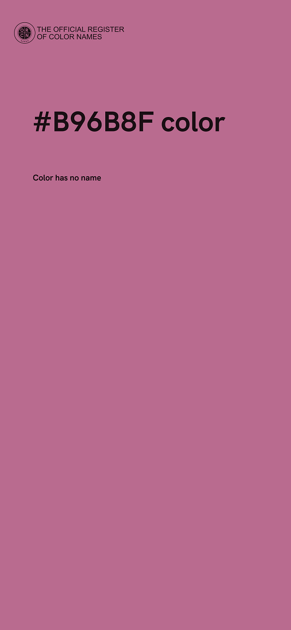 #B96B8F color image
