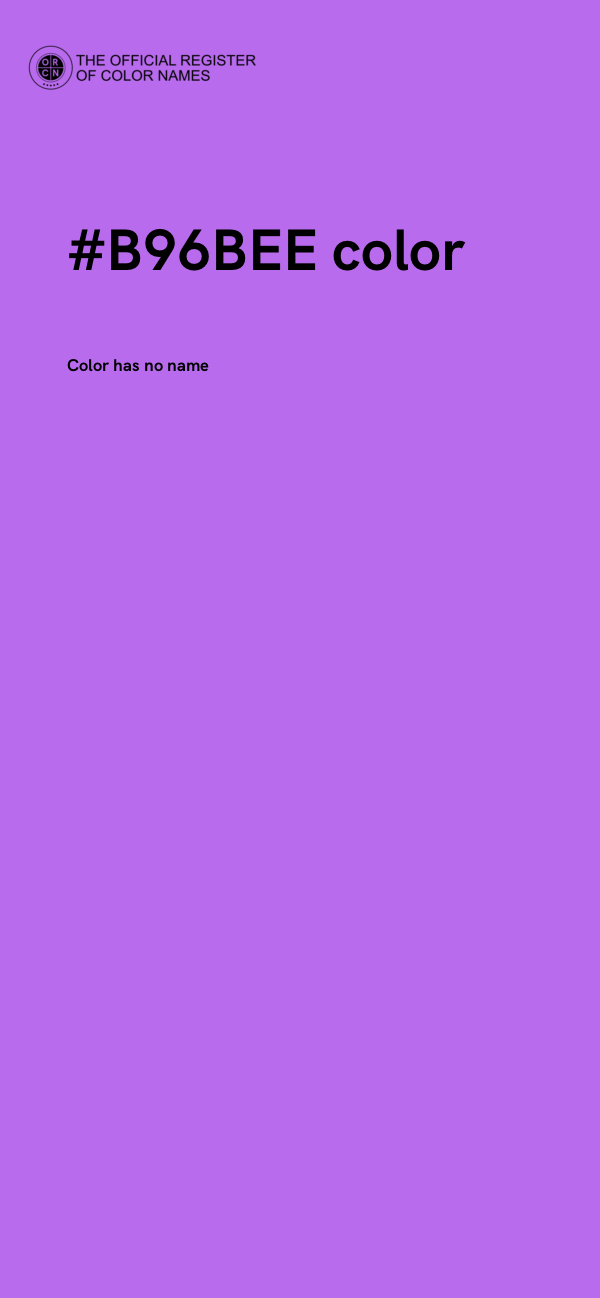 #B96BEE color image