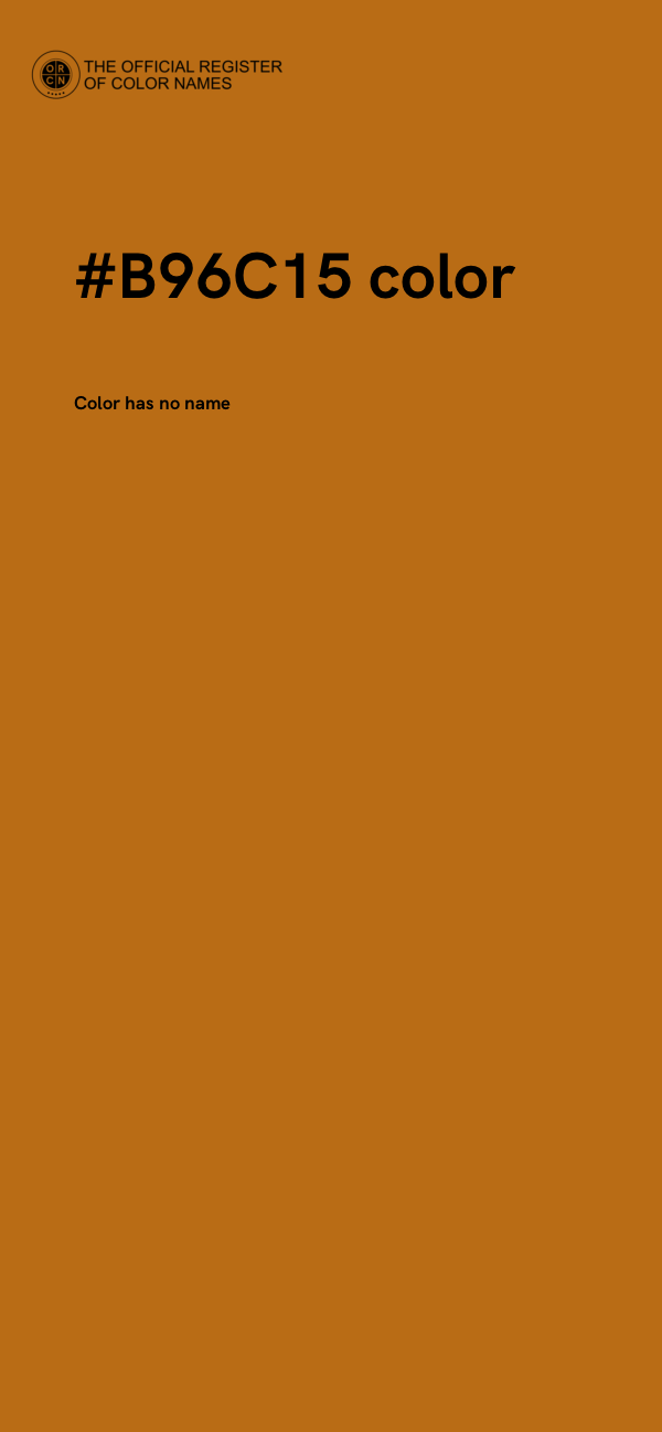 #B96C15 color image