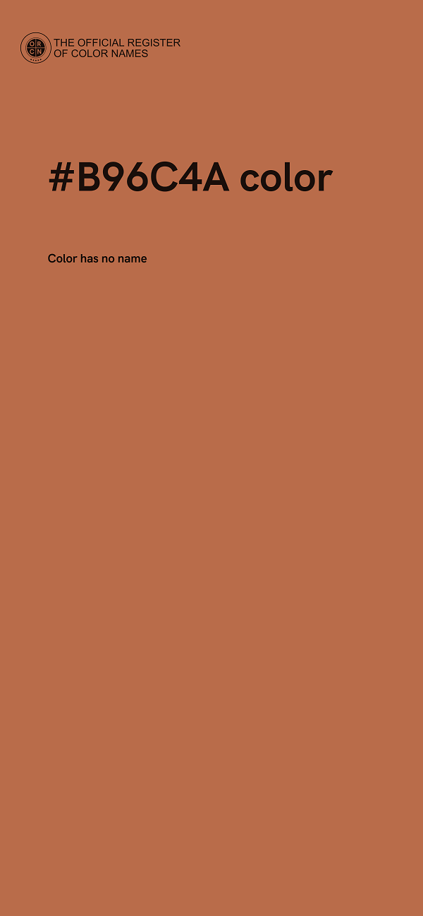 #B96C4A color image