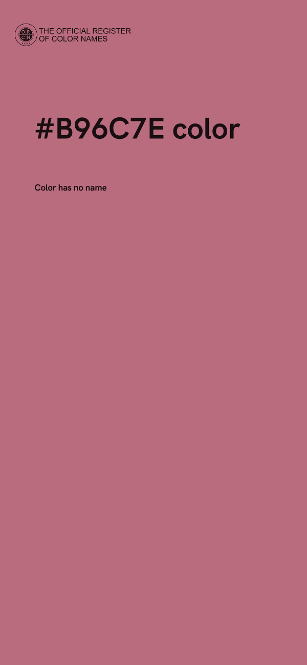 #B96C7E color image