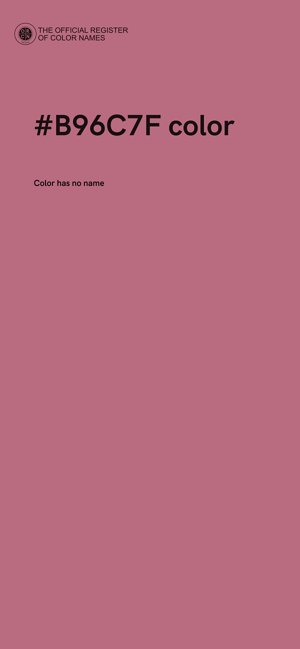 #B96C7F color image