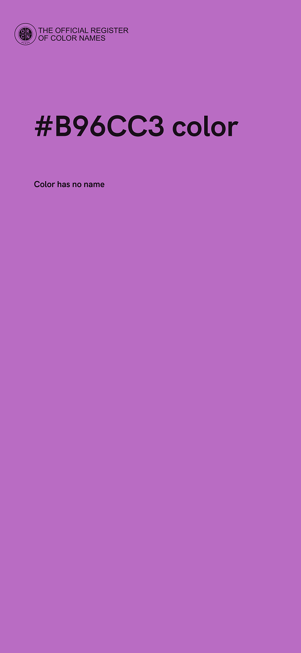 #B96CC3 color image
