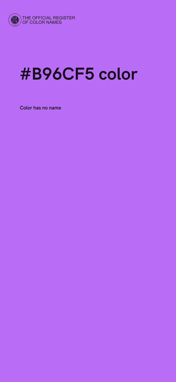 #B96CF5 color image
