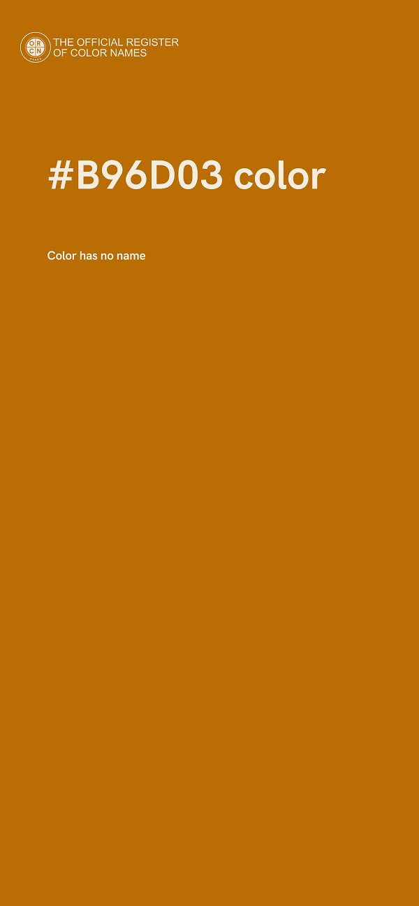 #B96D03 color image