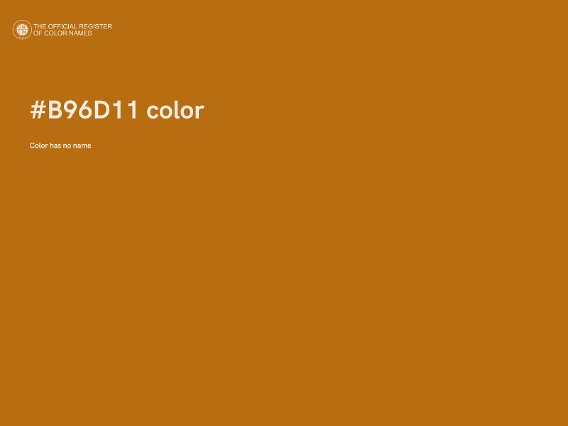 #B96D11 color image