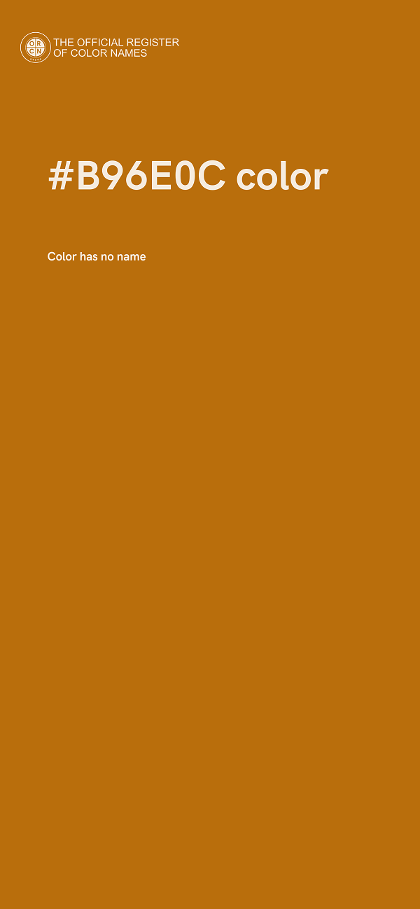#B96E0C color image