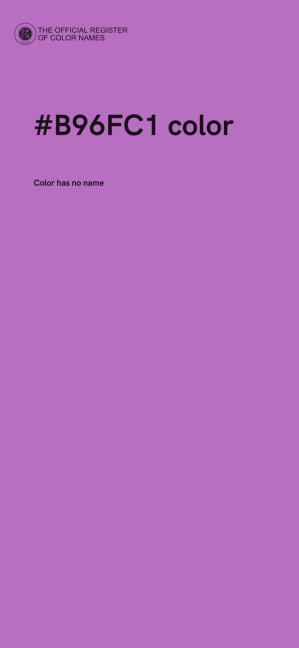 #B96FC1 color image