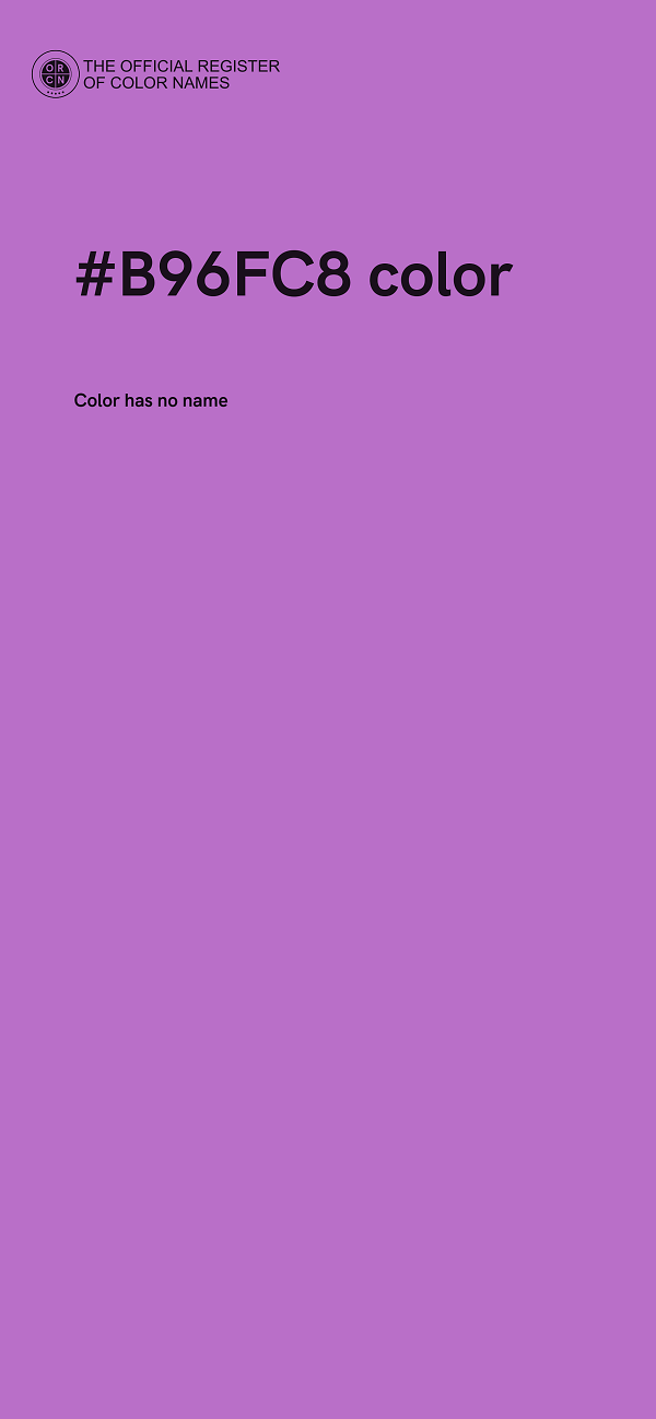 #B96FC8 color image