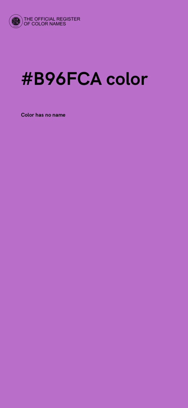#B96FCA color image