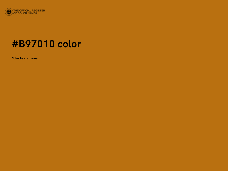 #B97010 color image