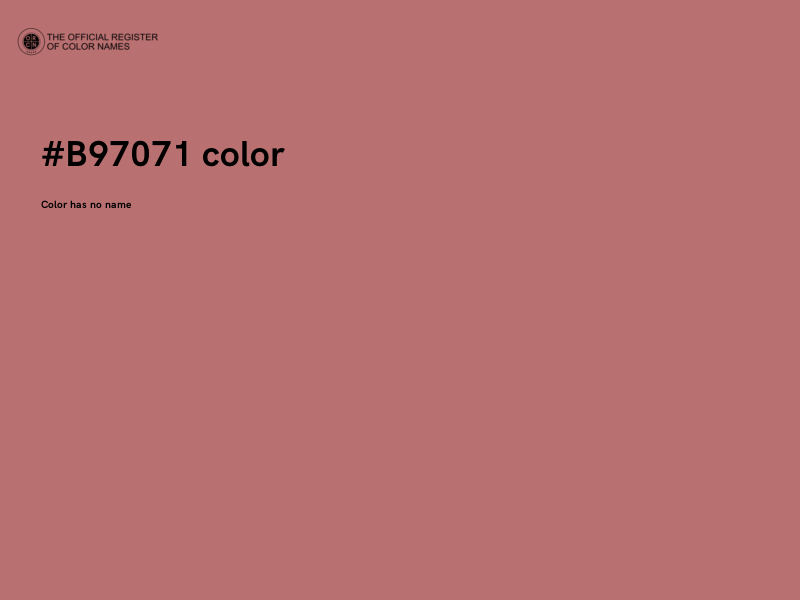 #B97071 color image