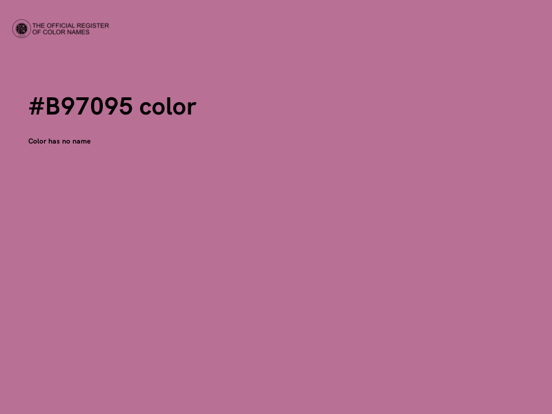 #B97095 color image