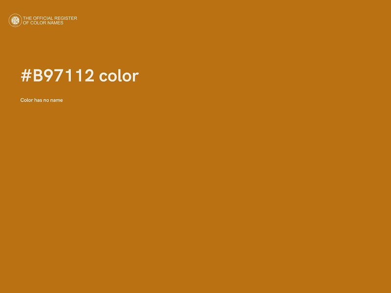 #B97112 color image