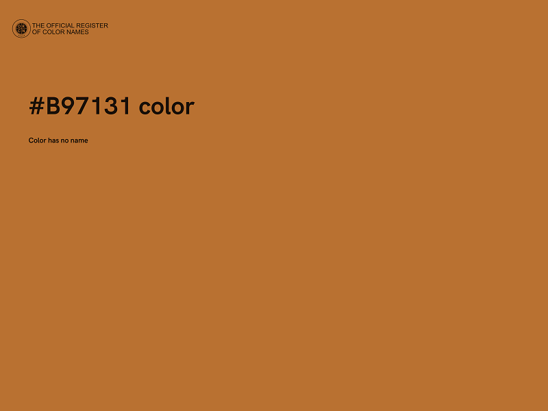 #B97131 color image