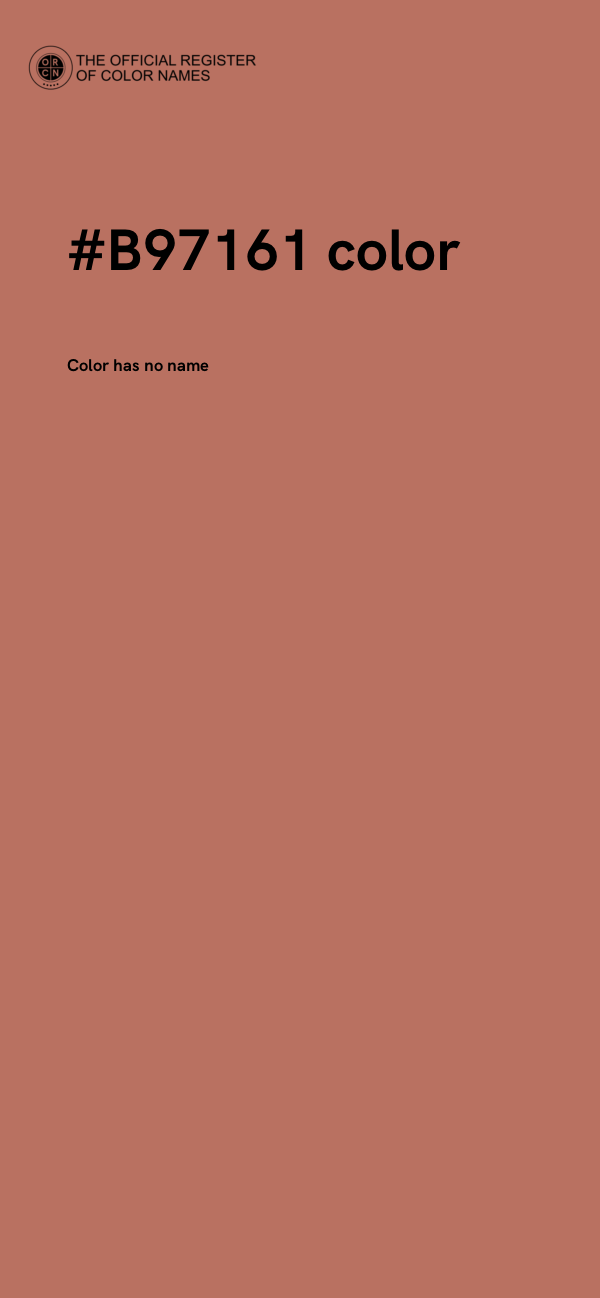 #B97161 color image