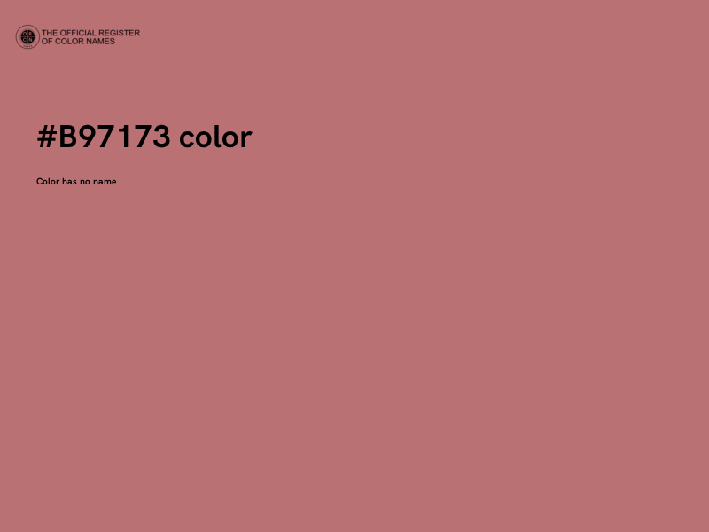 #B97173 color image