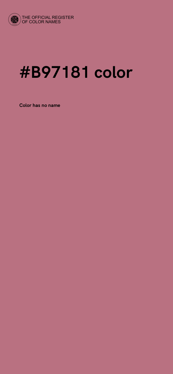 #B97181 color image