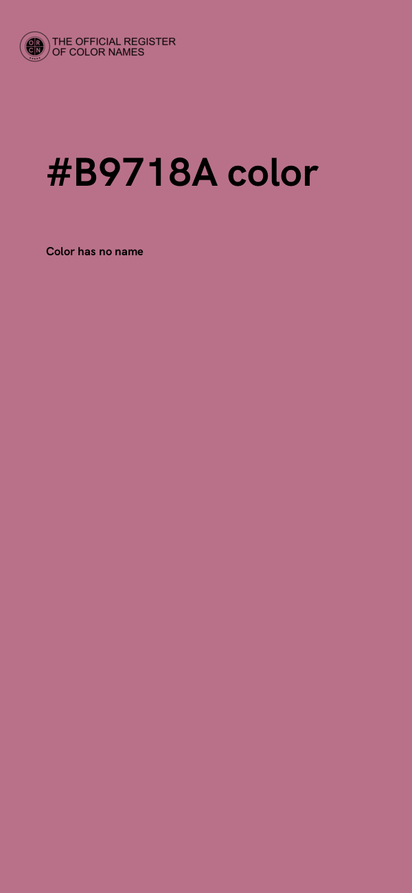 #B9718A color image