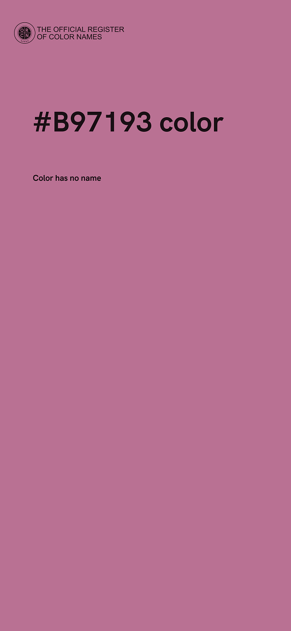 #B97193 color image