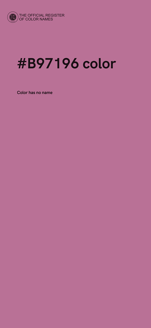 #B97196 color image