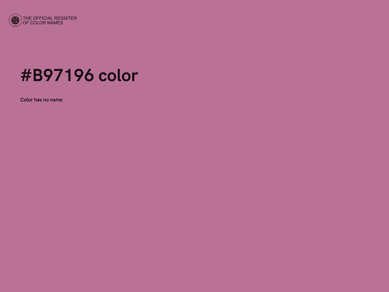 #B97196 color image