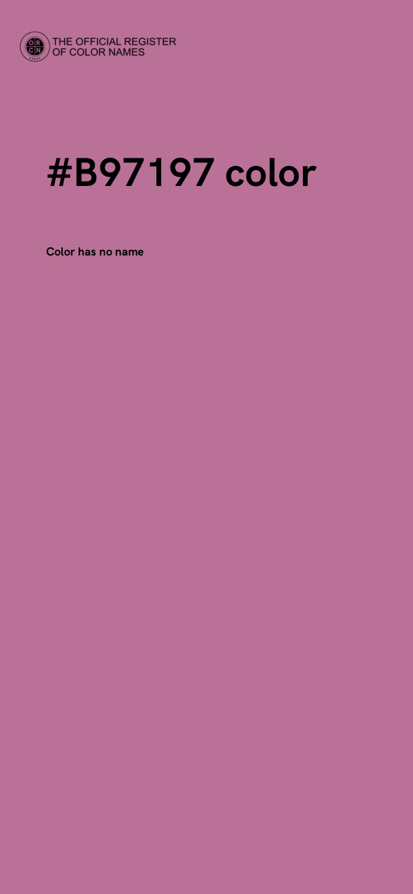 #B97197 color image