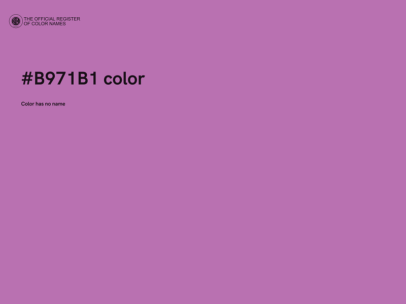 #B971B1 color image