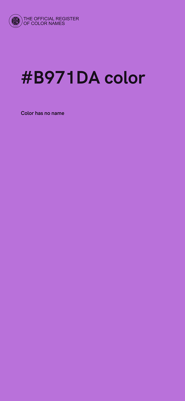 #B971DA color image