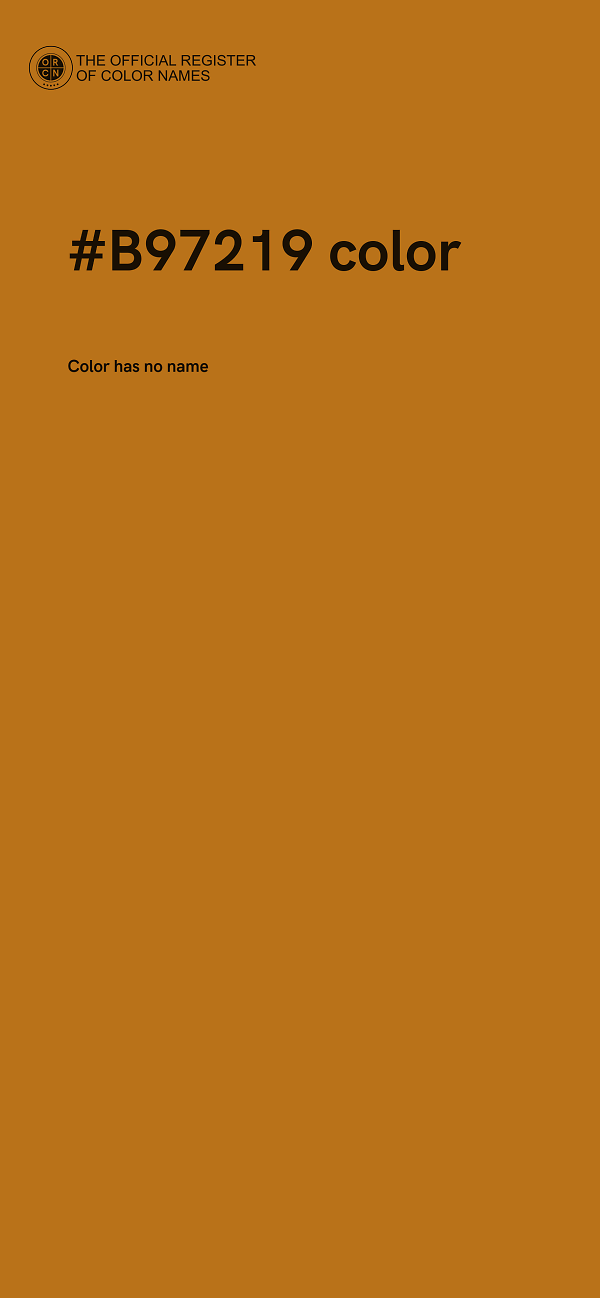 #B97219 color image