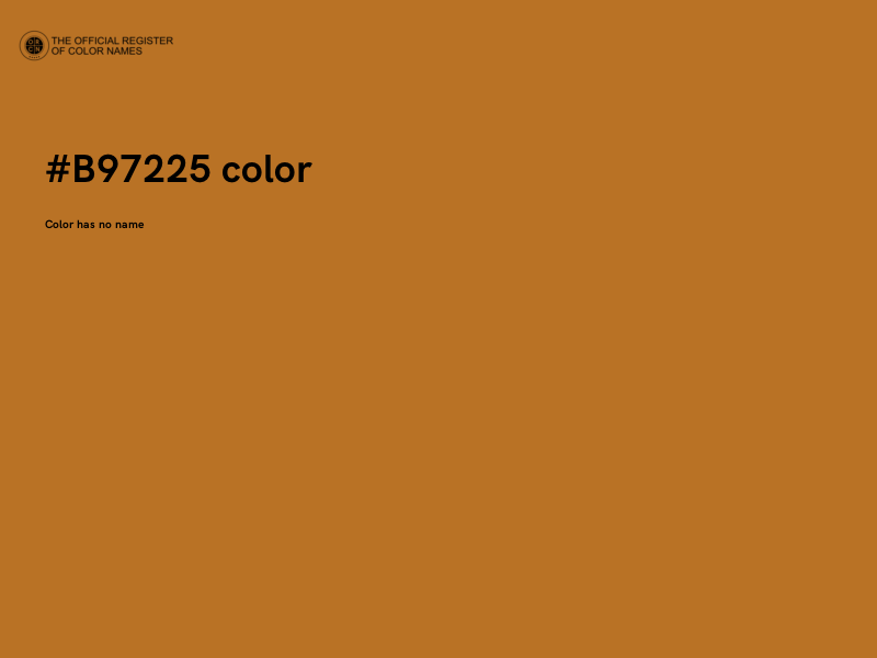 #B97225 color image
