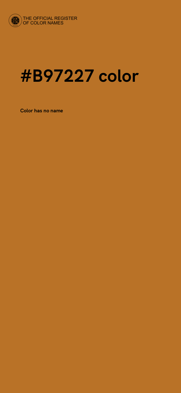 #B97227 color image