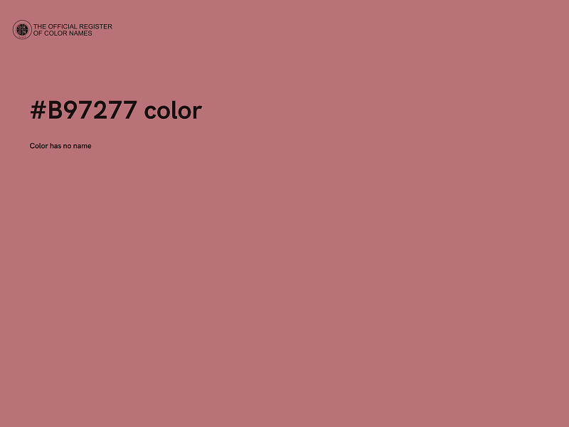 #B97277 color image