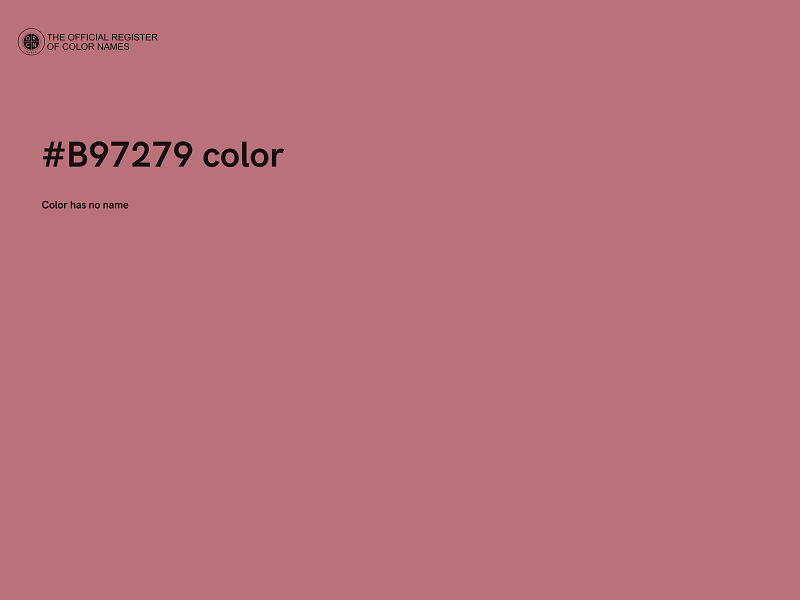 #B97279 color image