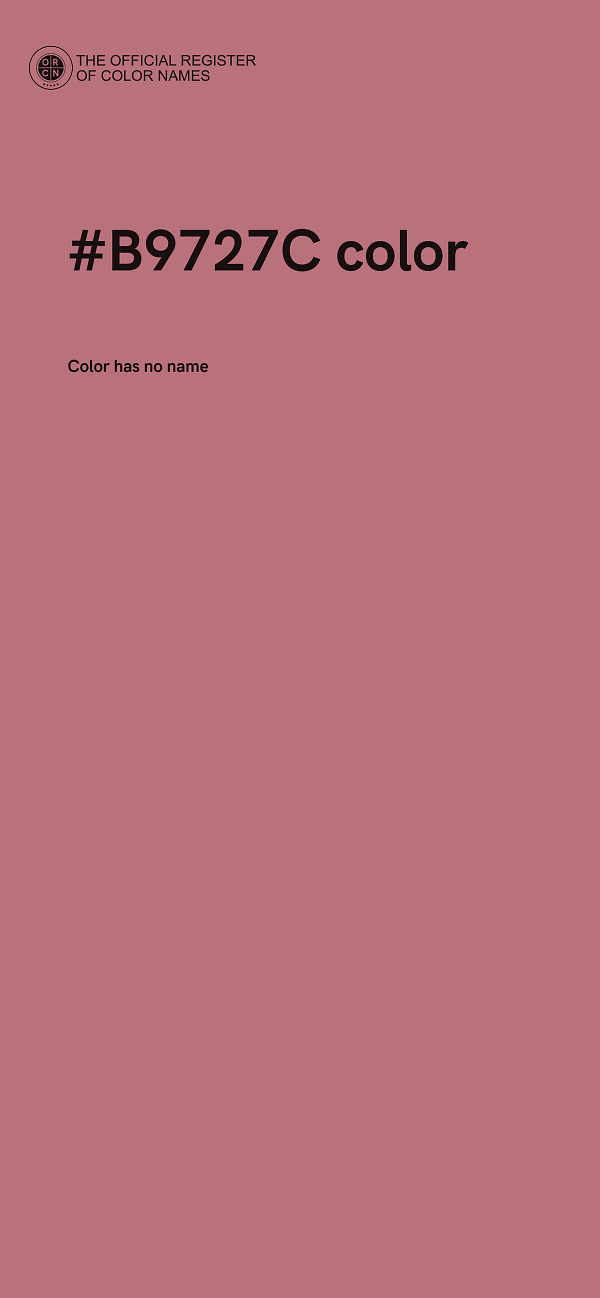 #B9727C color image