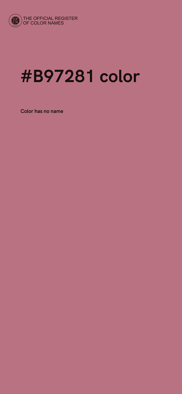 #B97281 color image