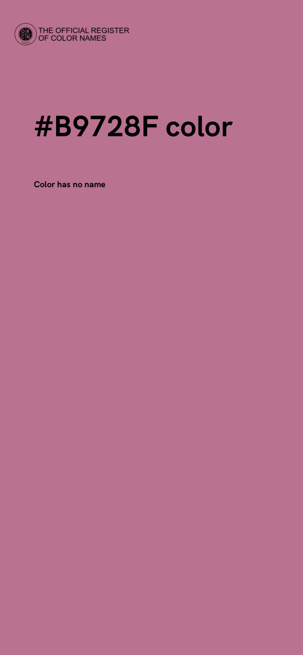 #B9728F color image