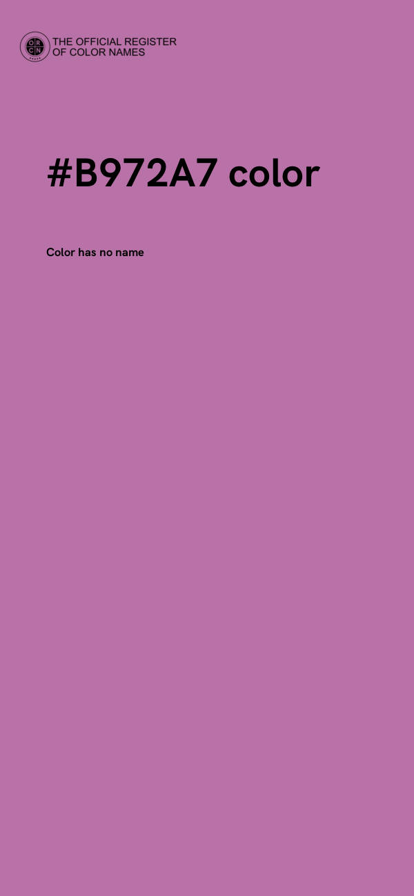 #B972A7 color image