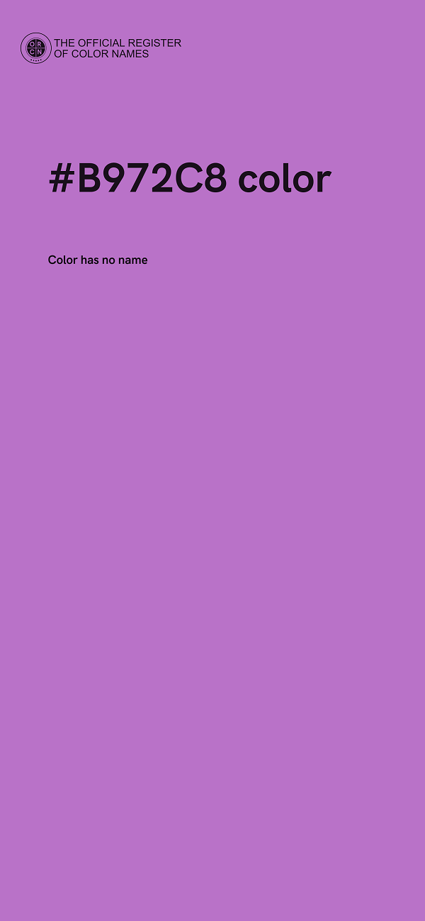 #B972C8 color image