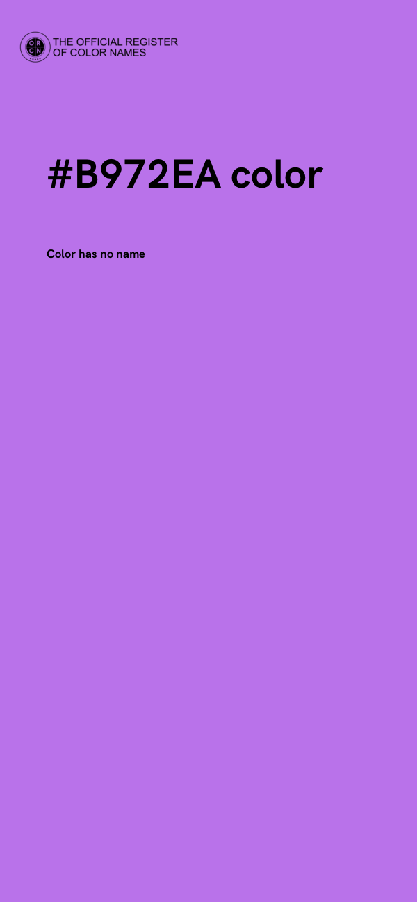 #B972EA color image