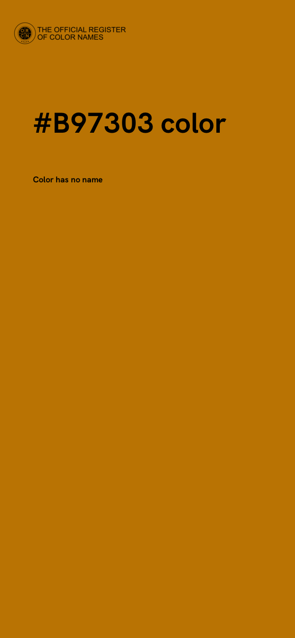 #B97303 color image